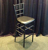 Black Chivari Bar Stool — Royal Oak, MI — C & N Party Rentals