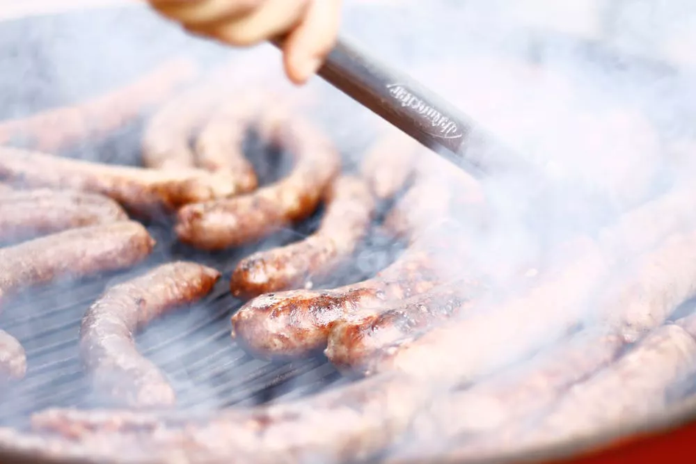 Grilling — Grilling of Sausages in Elkhart, IN