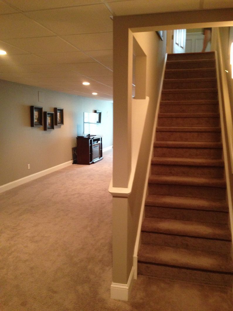 Stairs leading up to the second floor of a house