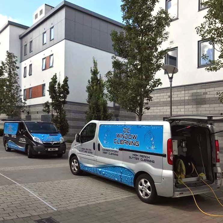 Commercial window clean for these flats in gillingham,Kent