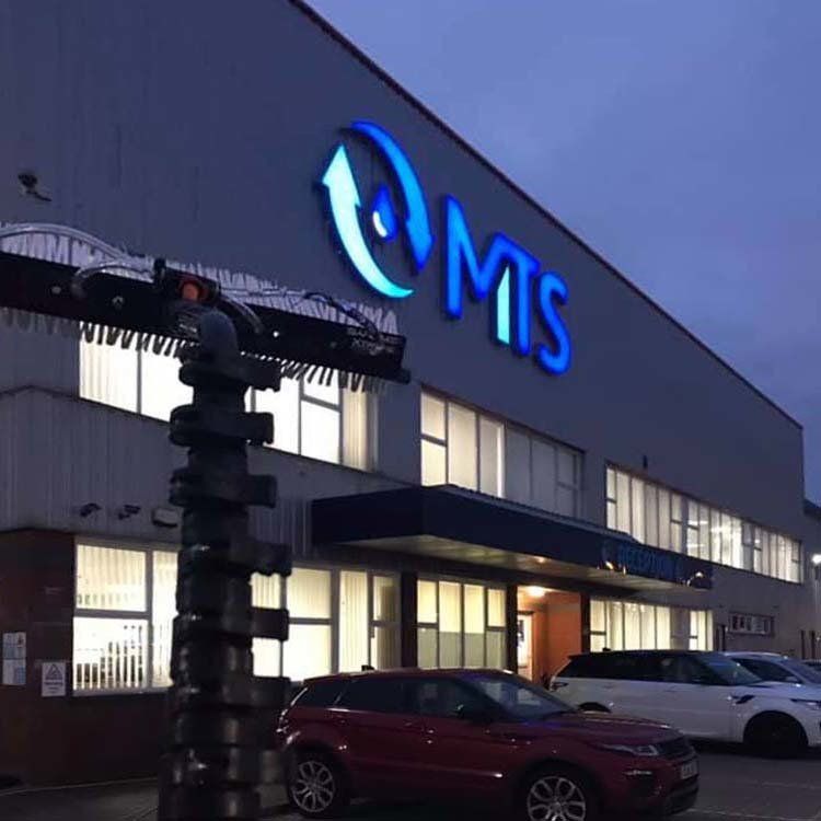 Commercial window clean at MTS in Medway City Estate,Kent