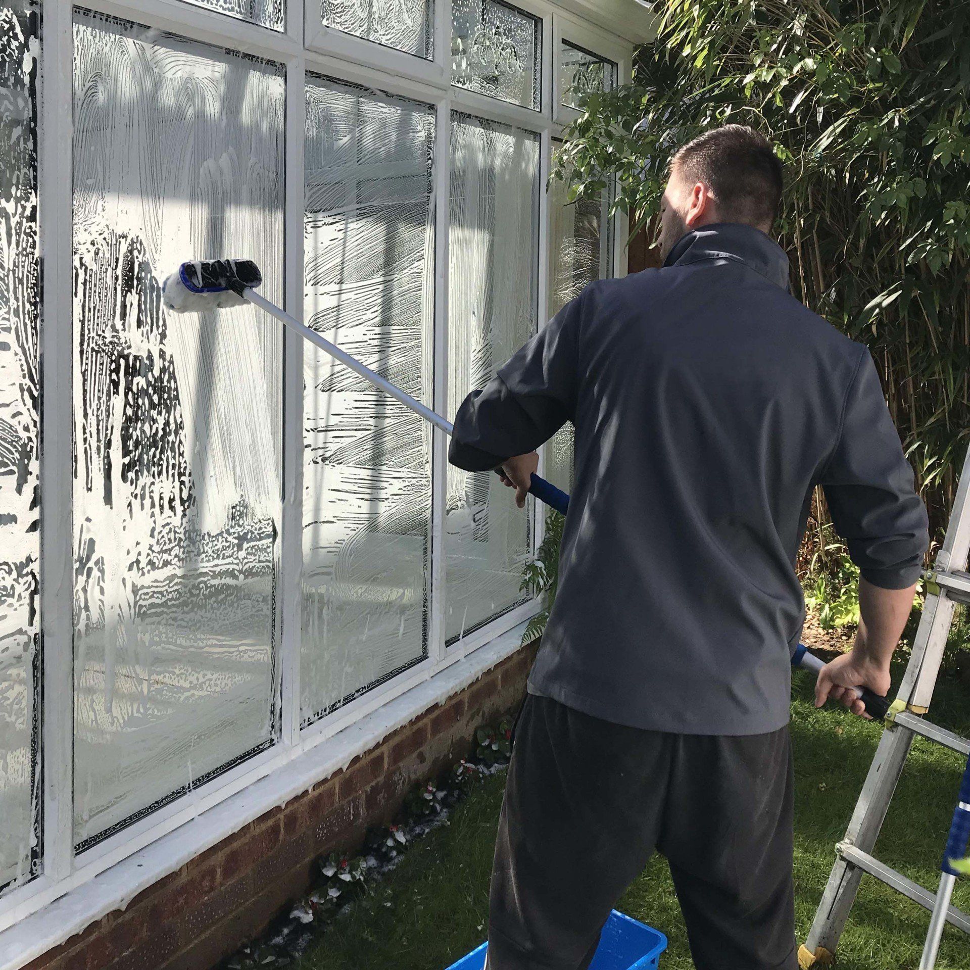 Conservatory deep clean to glass,pvc and roof in walderslade , Kent