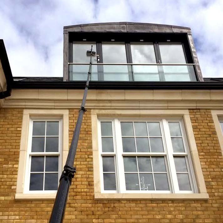 High reach external window clean in Meopham,Kent