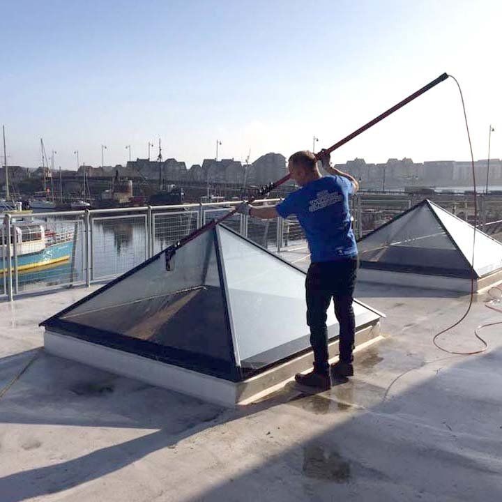 Lantern roof clean at The Ship and Trades restarante in Chatham,Kent