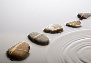 pebbles and water ripples