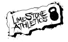 A black and white logo for limestone athletics