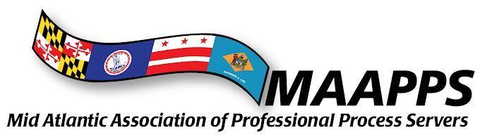 A logo for the mid atlantic association of professional process servers