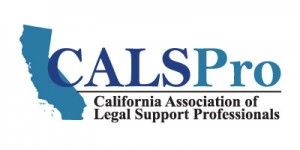 The logo for the california association of legal support professionals