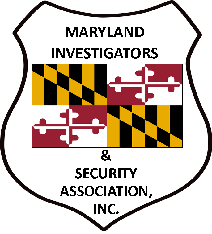 The logo for maryland investigators and security association inc.
