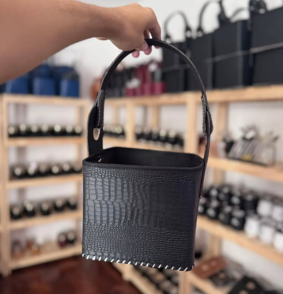 CANASTA MATERA CROCO