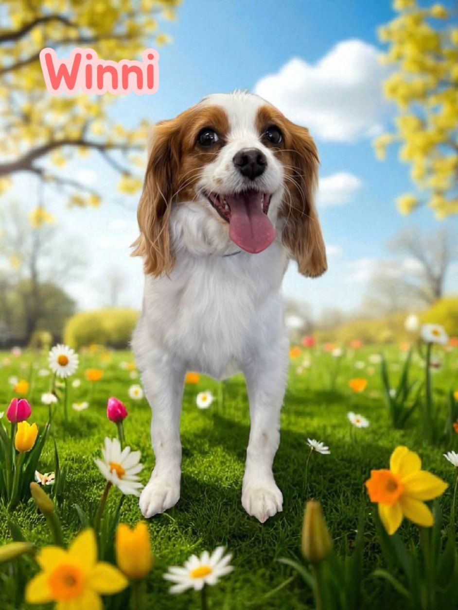 Winni the Cavalier King Charles Spaniel, Smiling With Tongue Out — Snippittys in Manoora, QLD