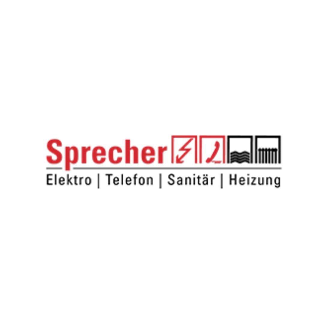 A logo for sprecher elektro telefon sanitär heizung