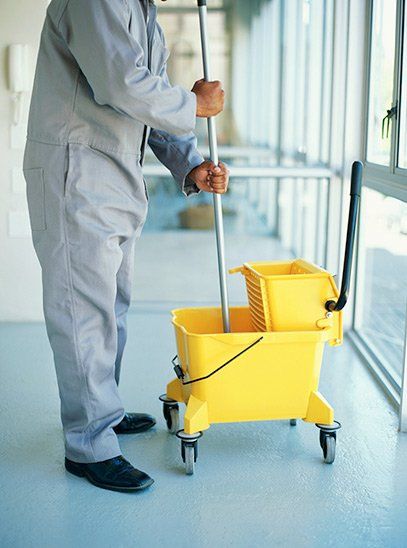 Janitorial Service — Janitor with Mop in Knoxville, TN