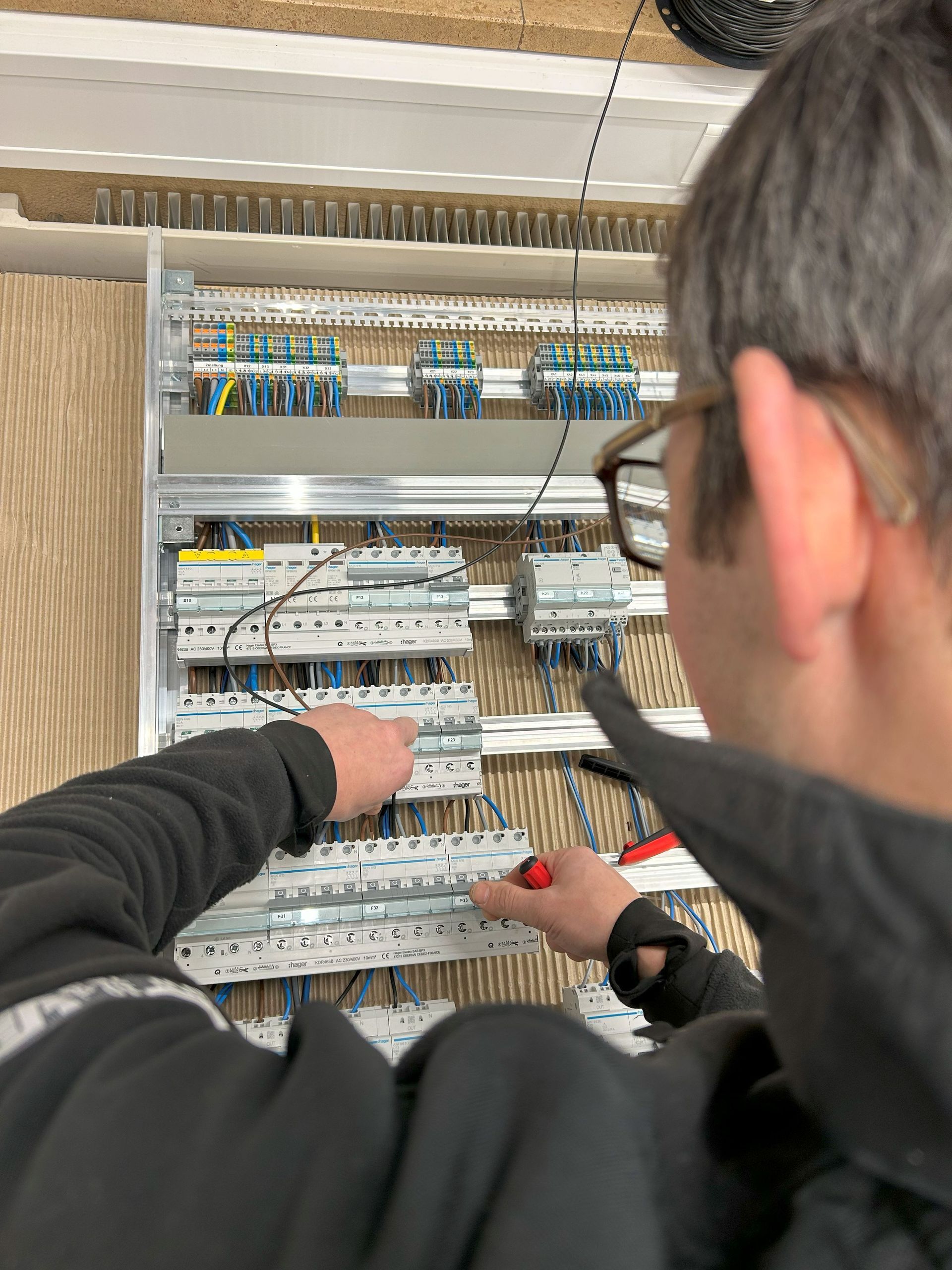 Verdrahten Unterverteilung