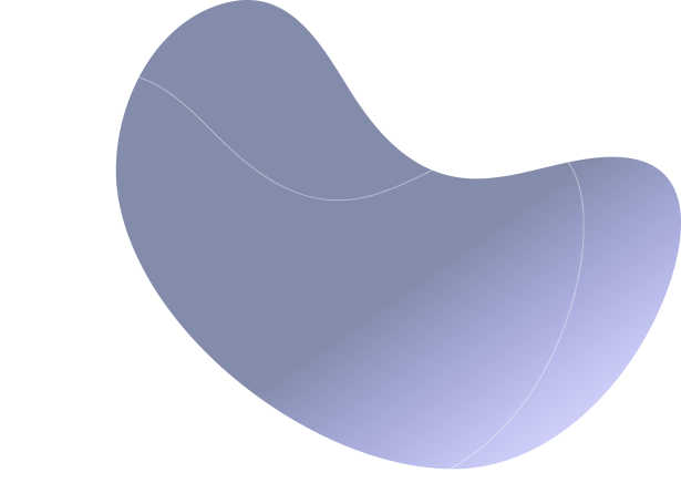 An animated, pale blue 3D shape curves and undulates smoothly against a plain white background.