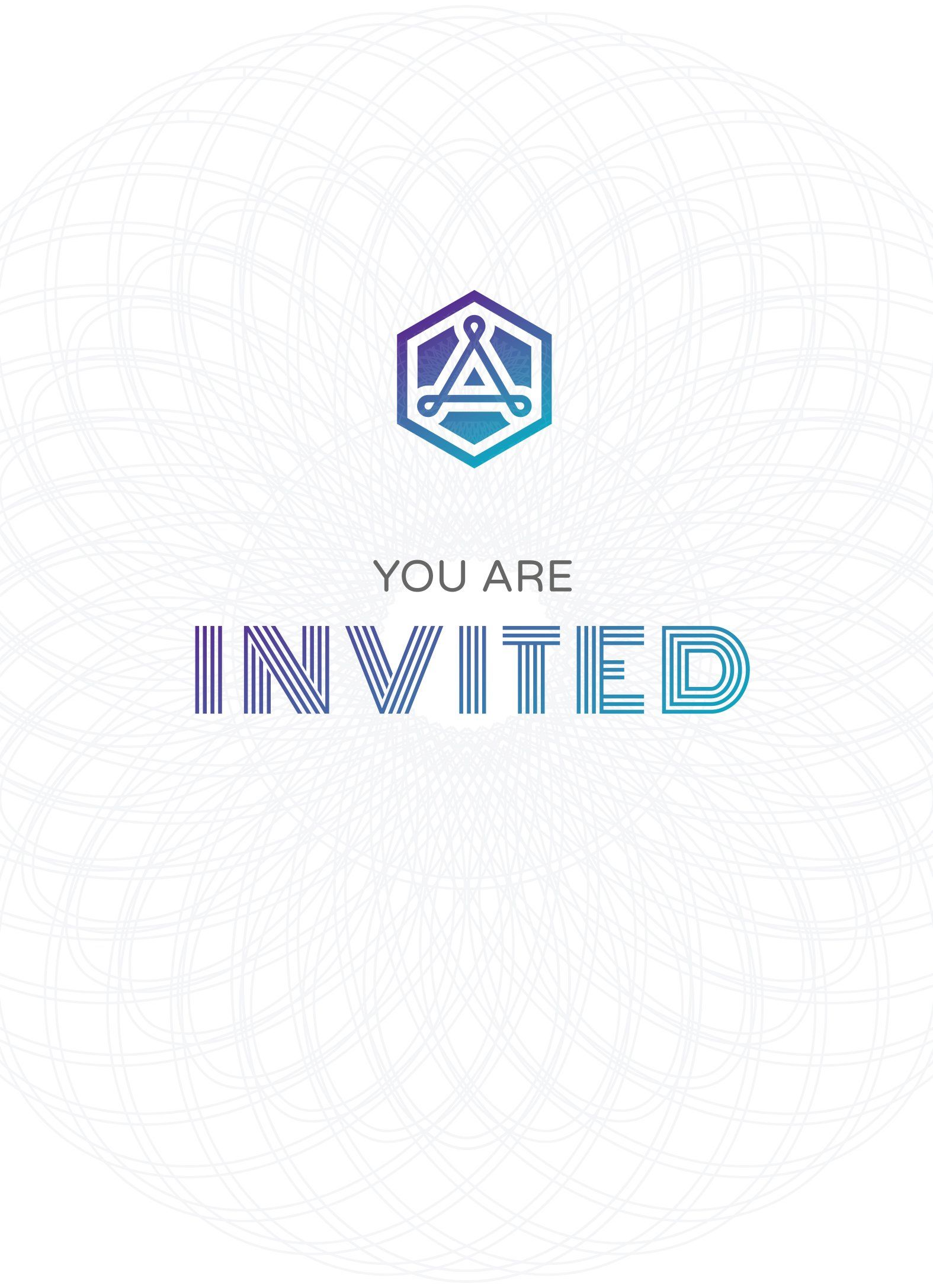 Intuition Academy branding - invite