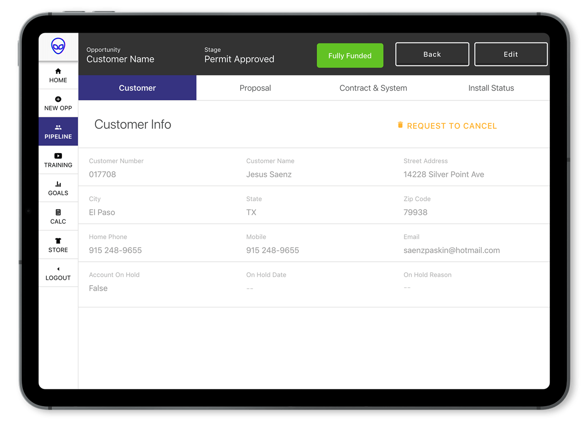 Meraki Pipeline - customer info