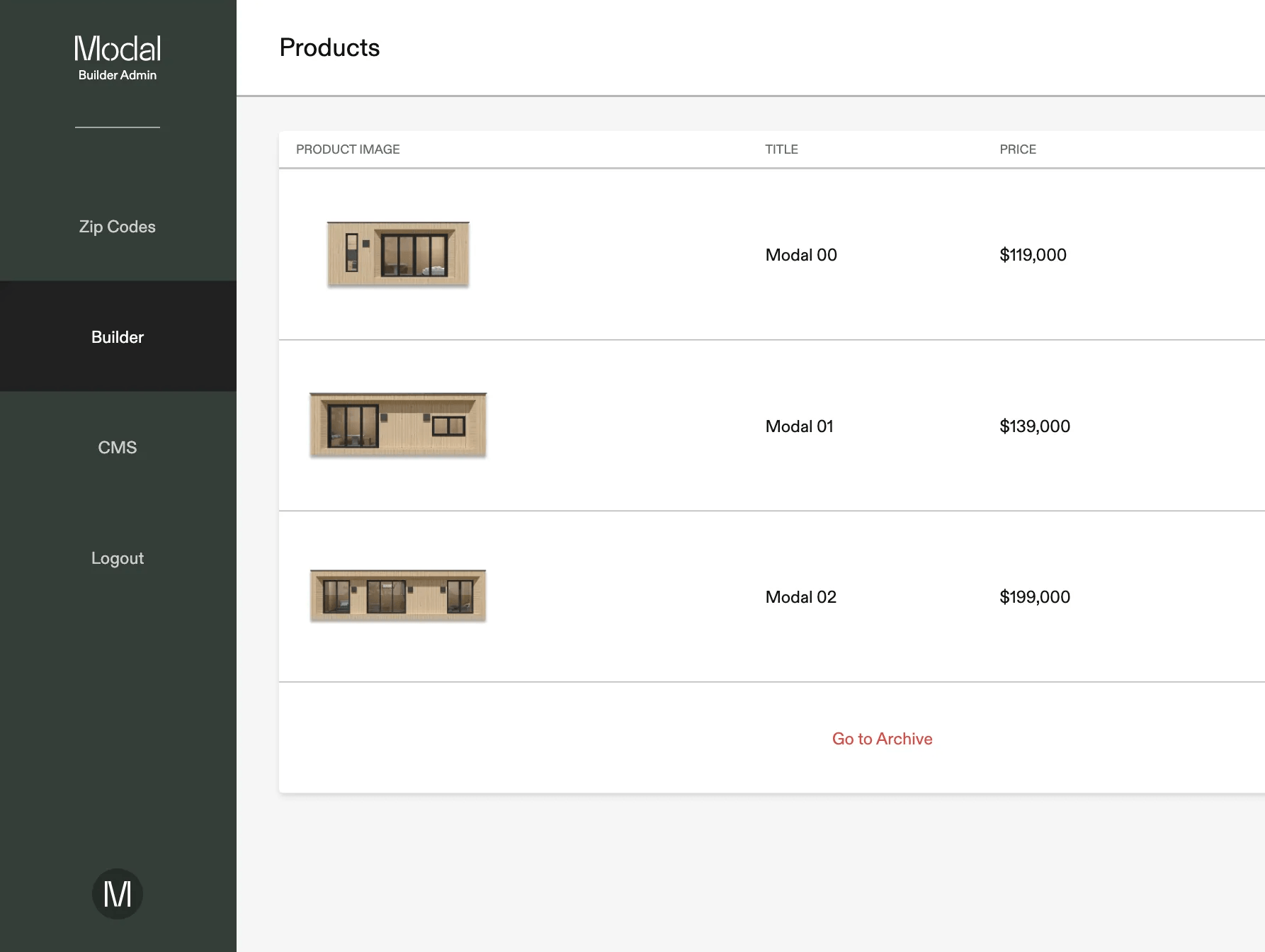 modal living builder tool design