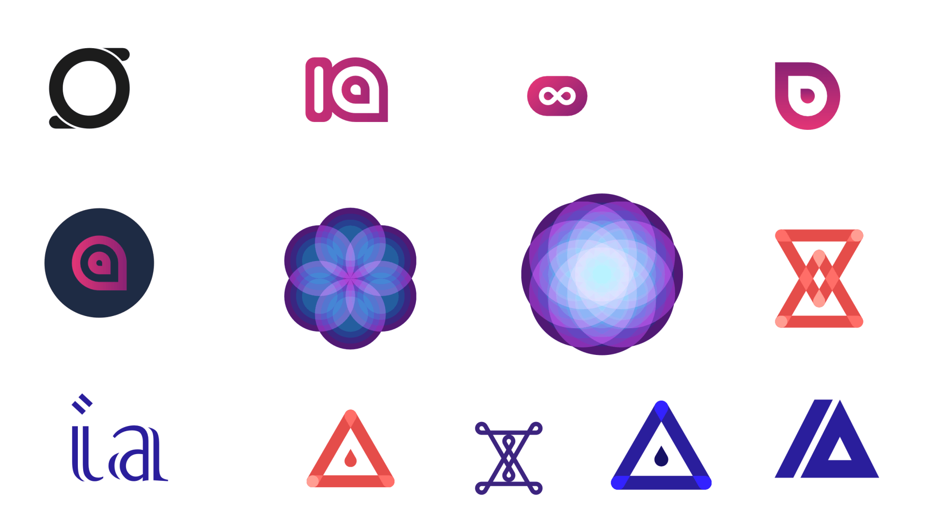 PArker worthen branding design assorted