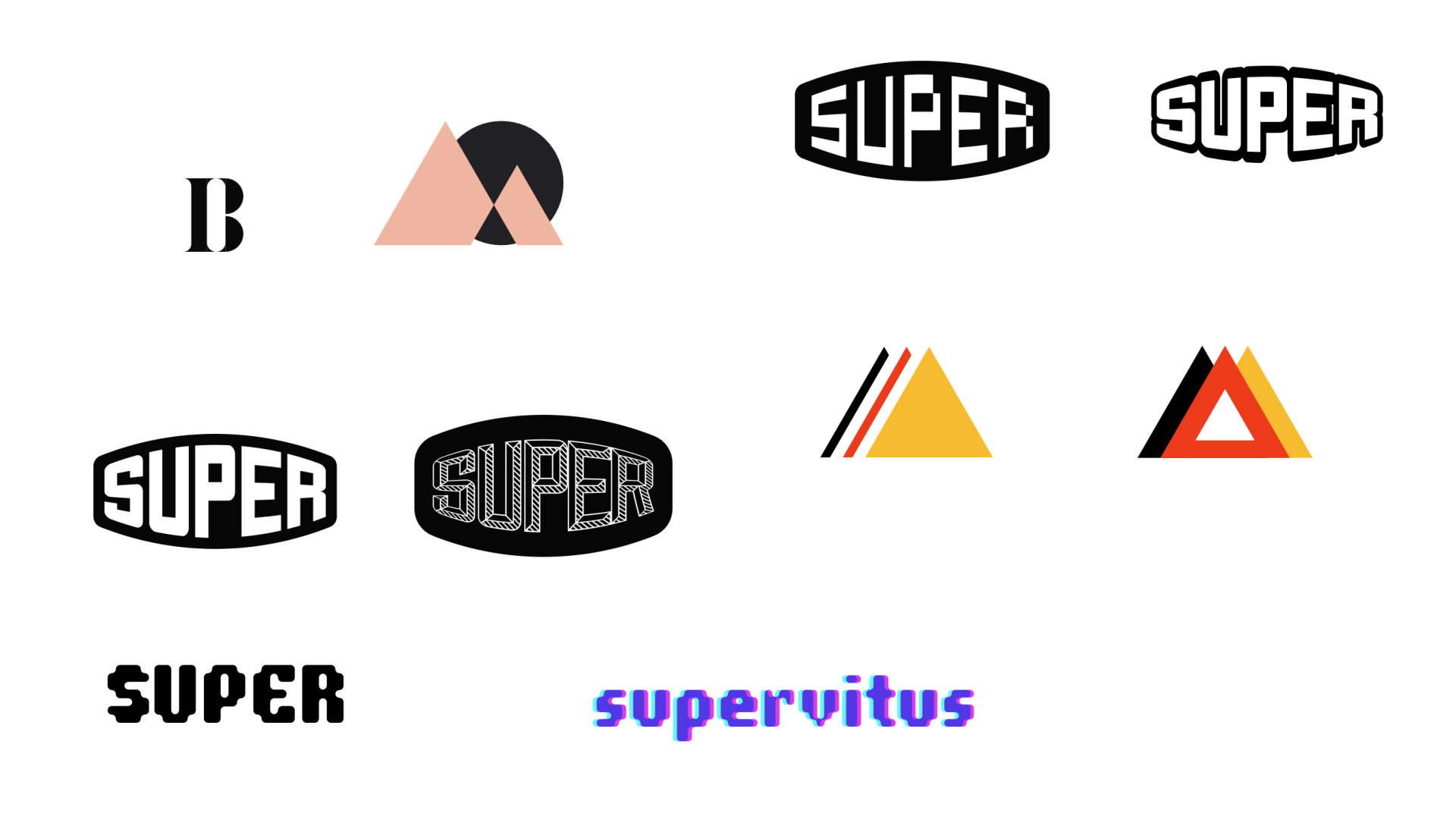 PArker worthen branding design assorted