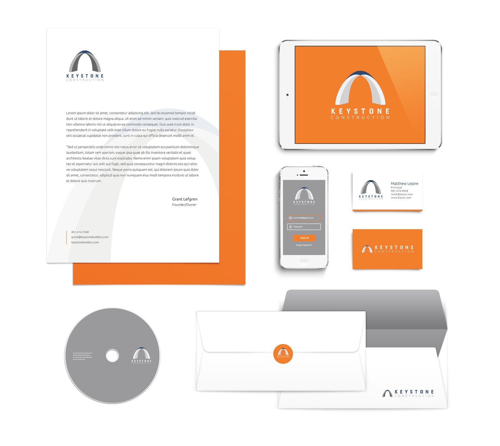 Keystone Construction Branding