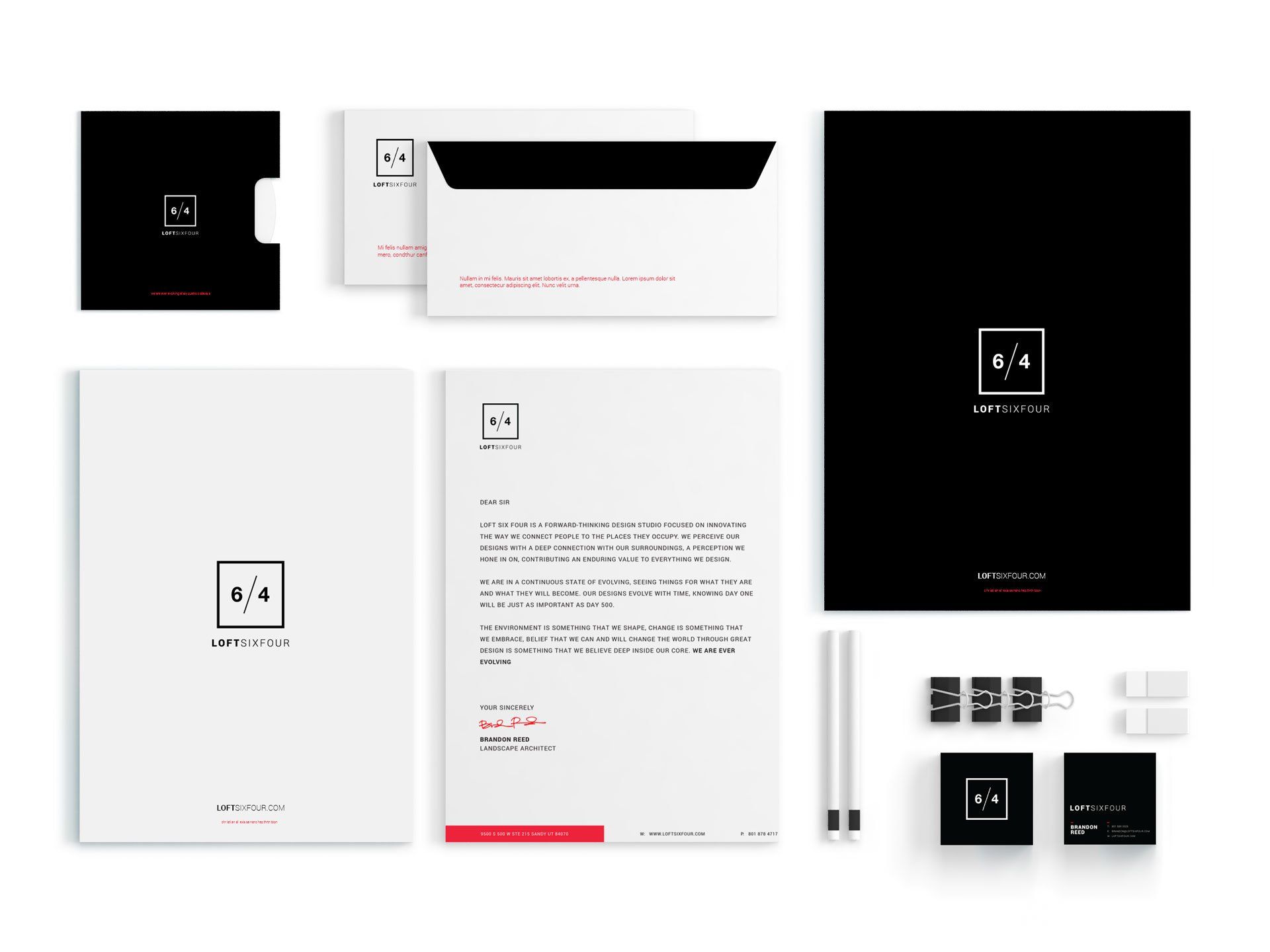 LOFT SIX FOUR Branding - collateral
