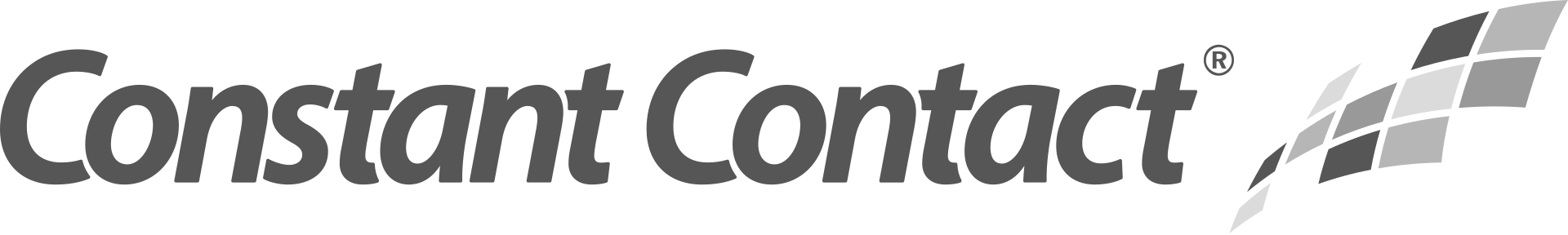 a black and white logo for constant contact