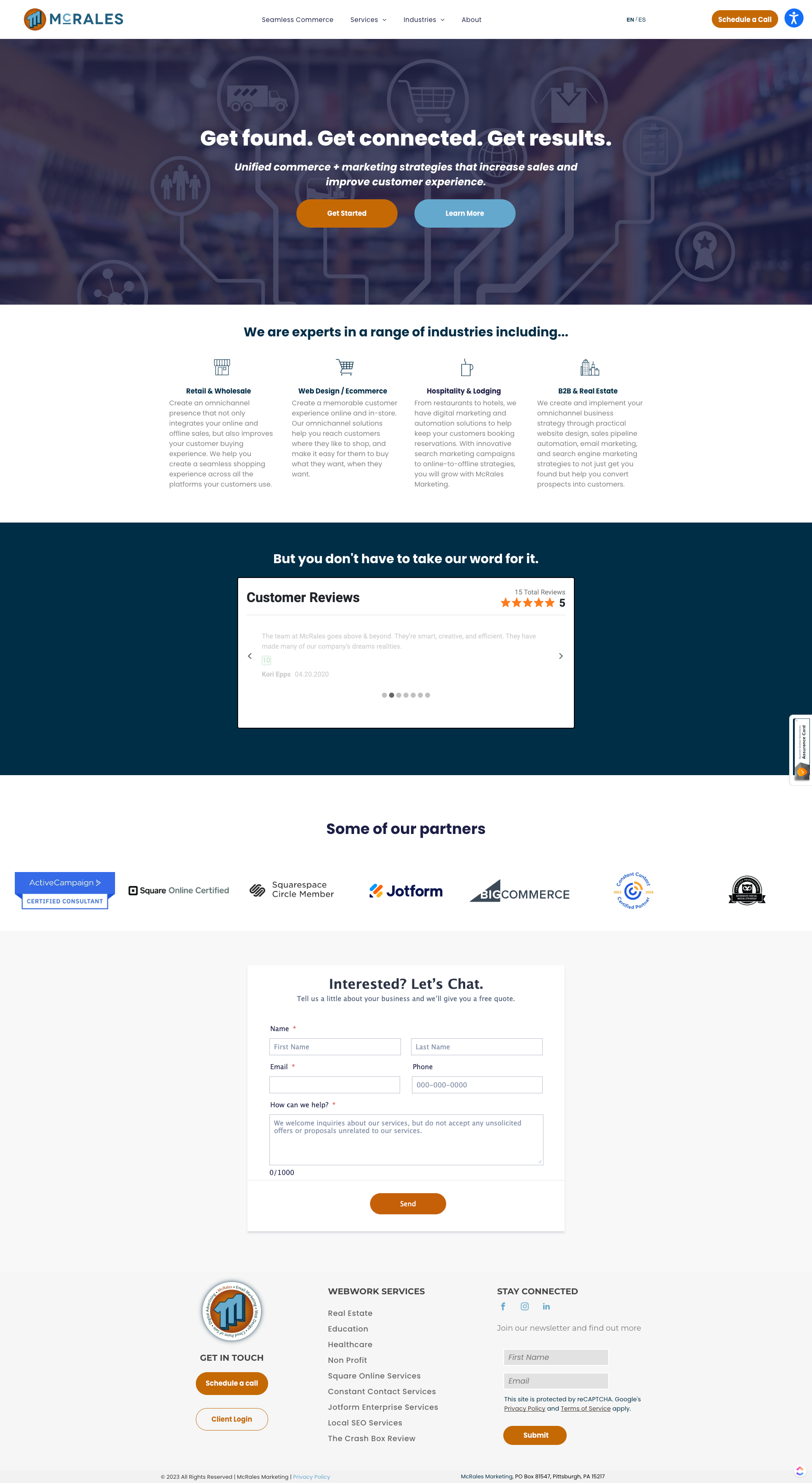 A screenshot of the homepage of a website.