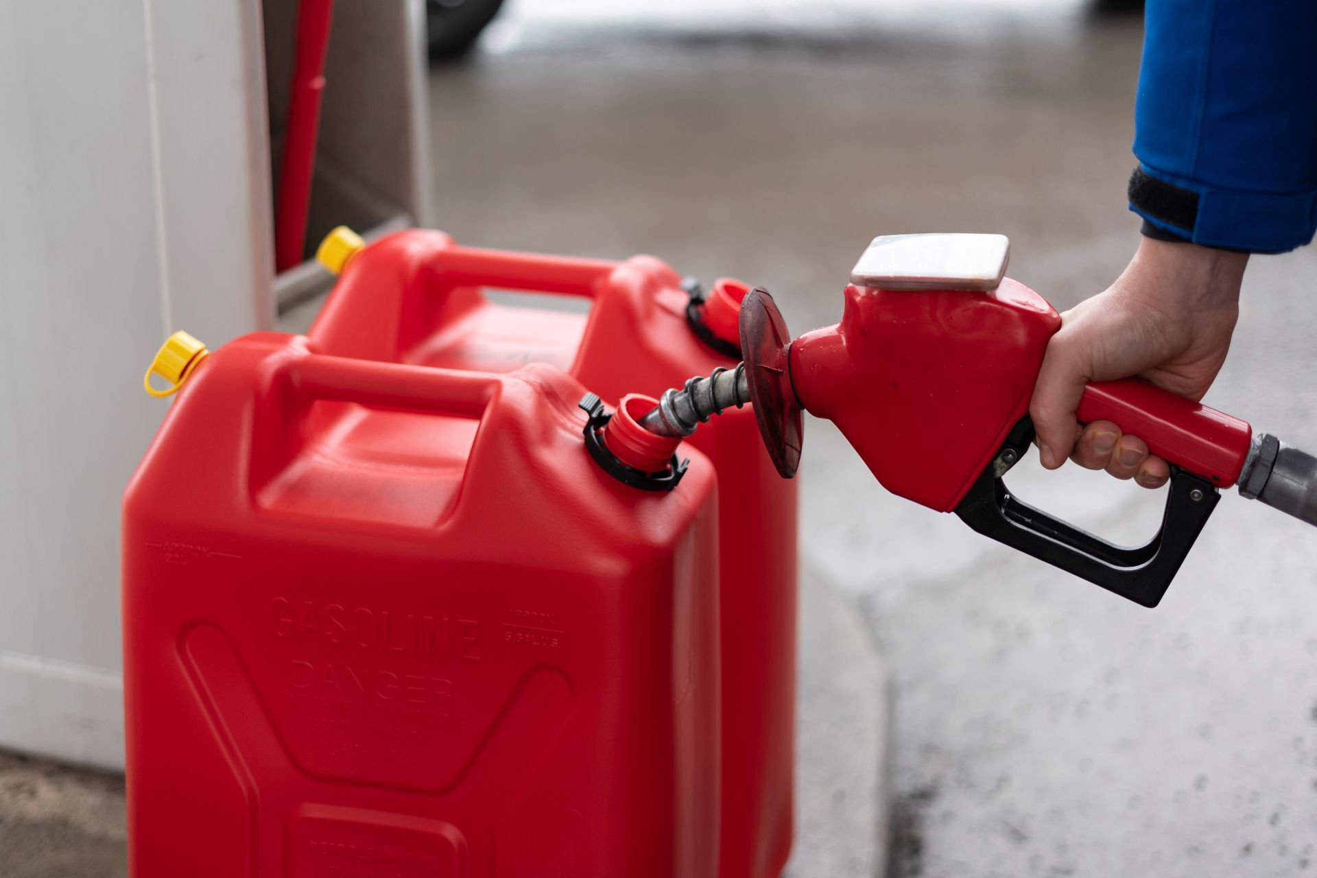 Refilling Diesel Gas Container
