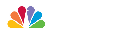 A colorful nbc logo on a white background.