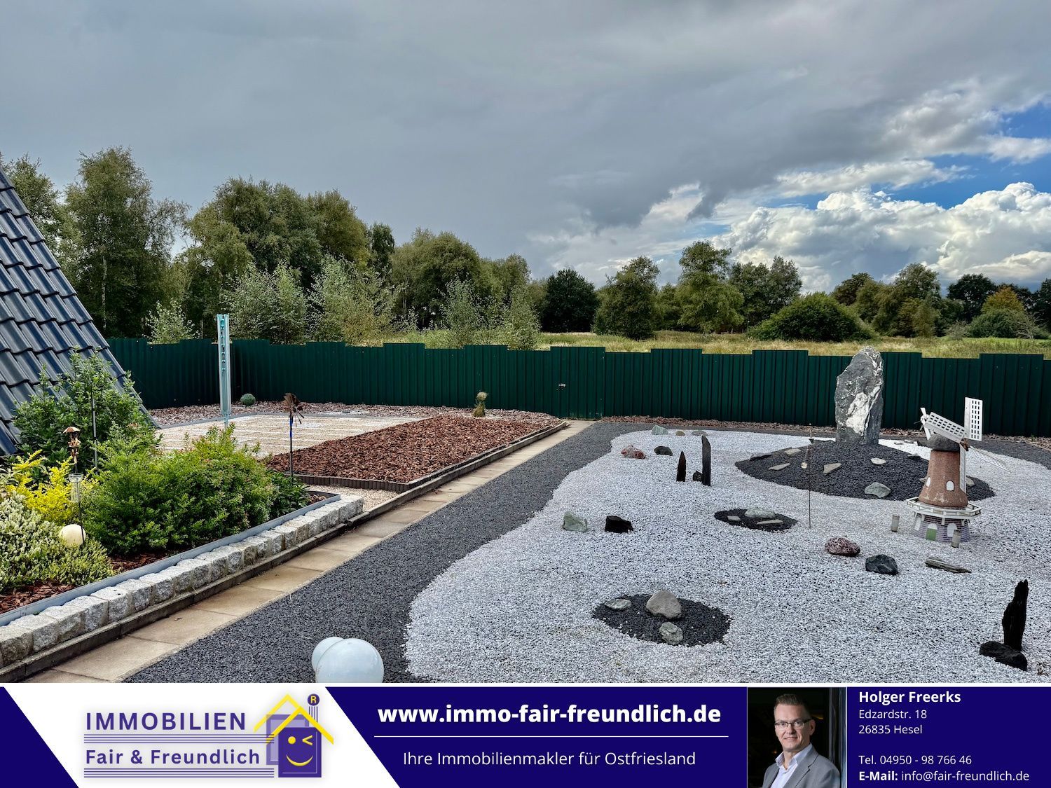 Bungalow mit Doppelgarage in Moormerland
