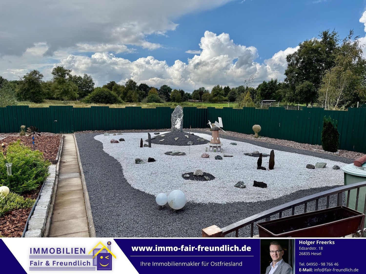Bungalow mit Doppelgarage in Moormerland