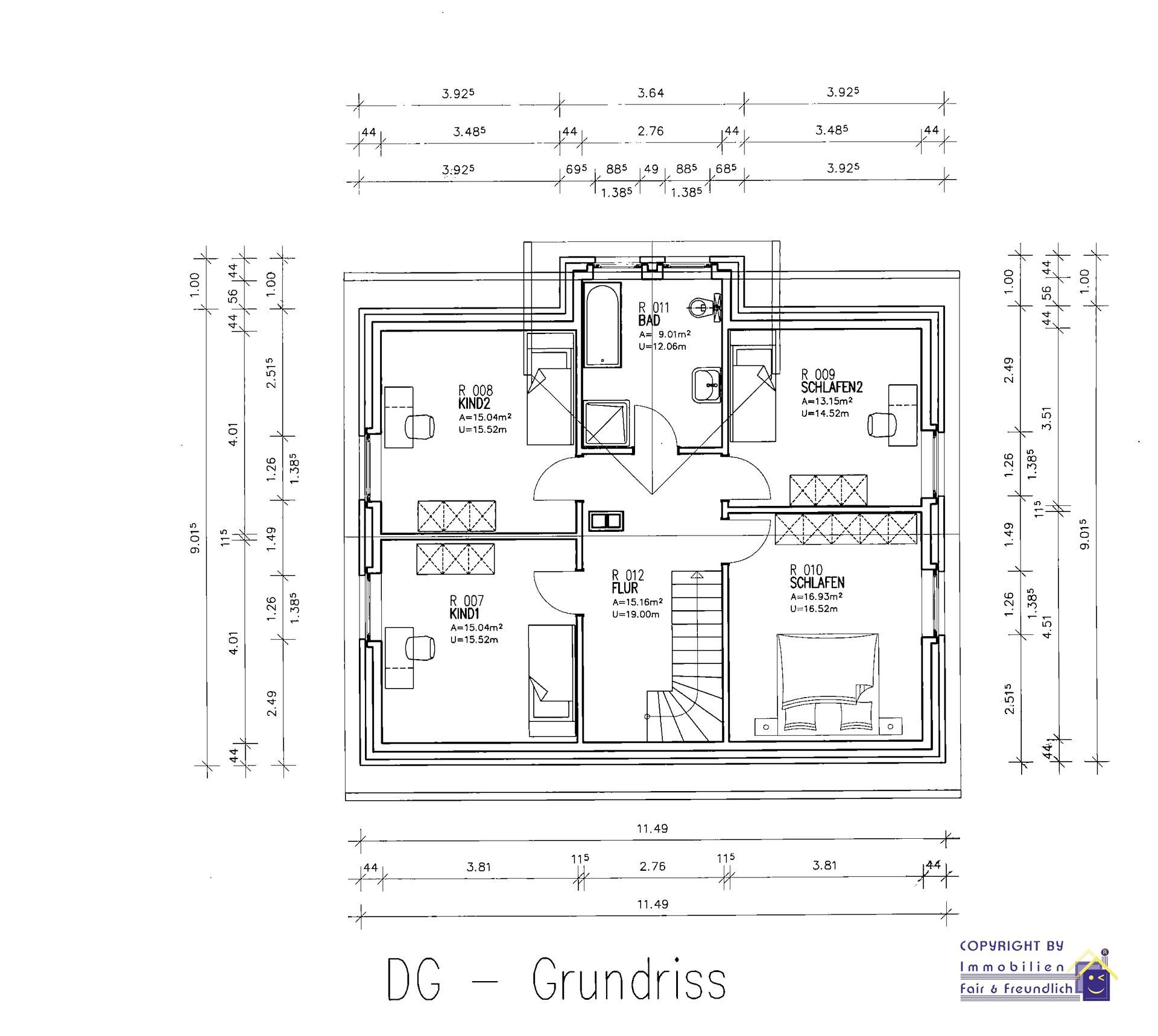 Grundriss Dachgeschoss