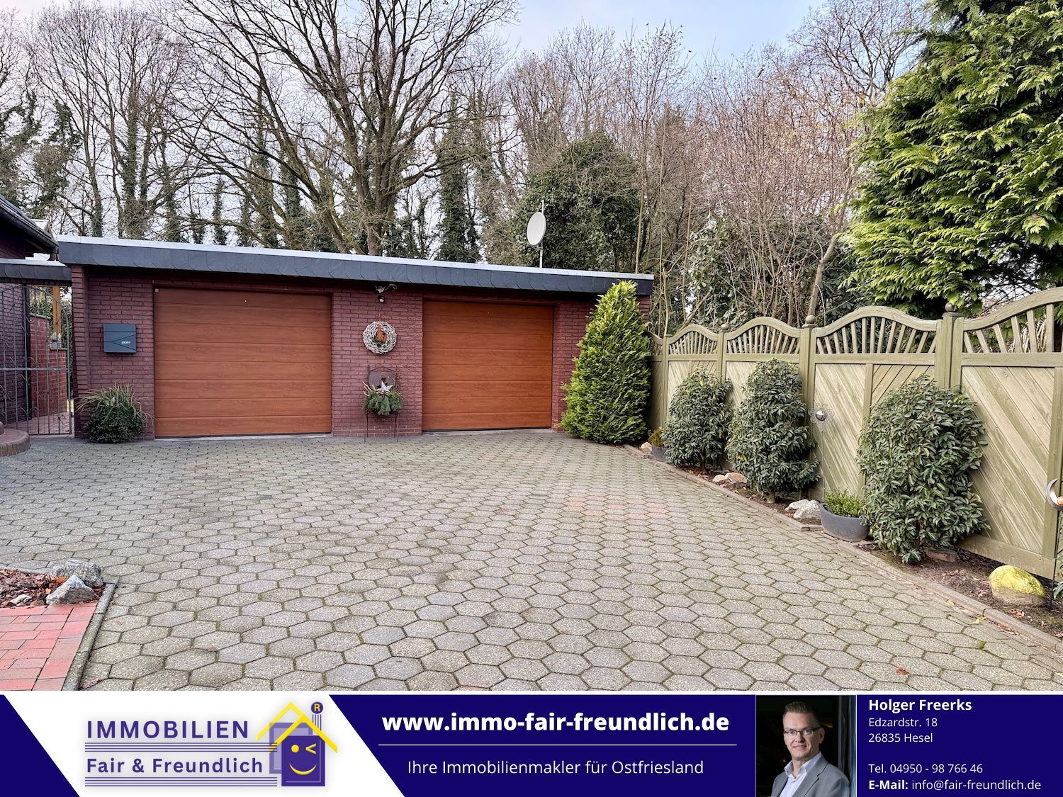 Bungalow mit Doppelgarage in Hesel