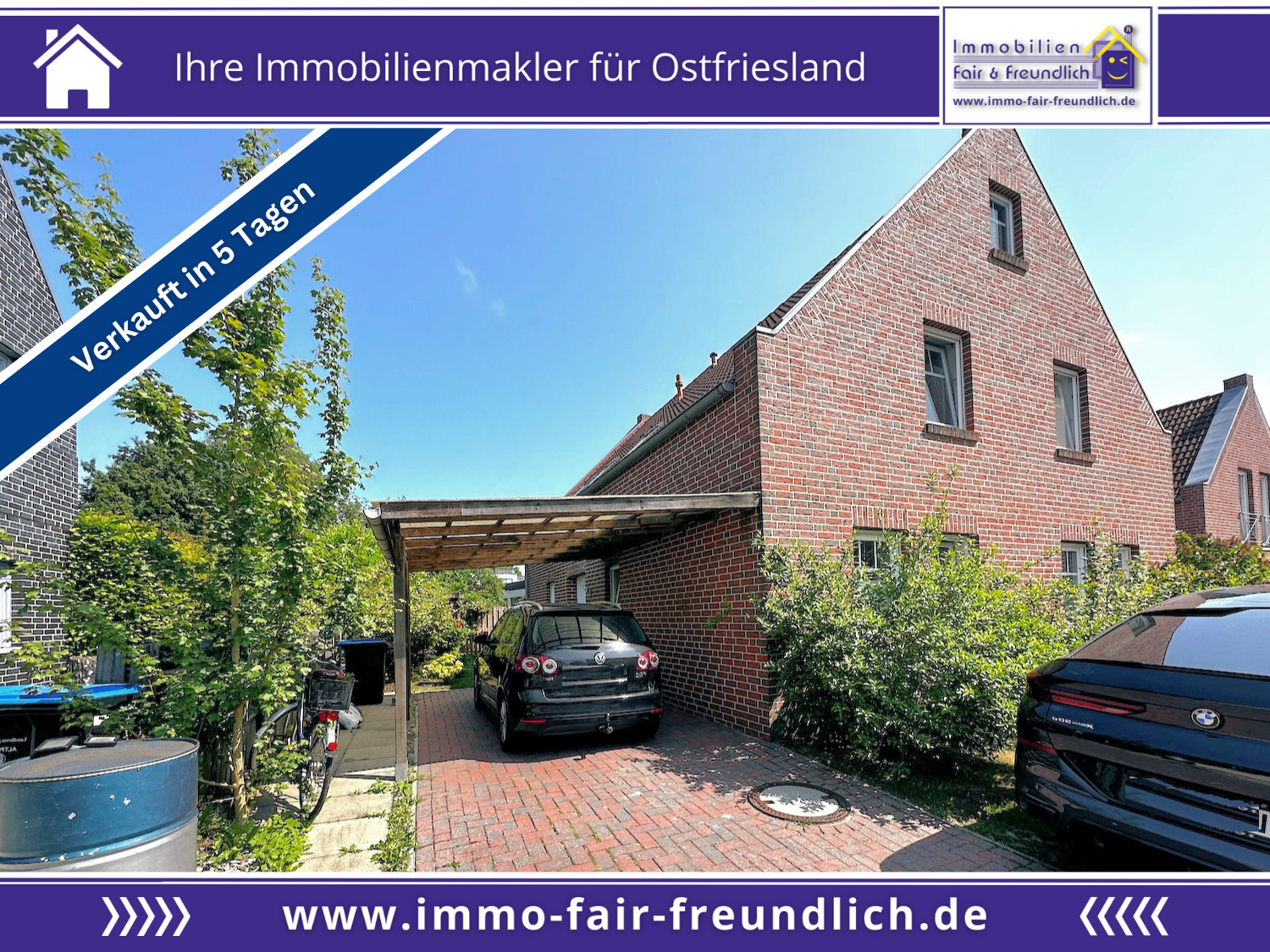 *** CHARMANTE & NEUWERTIGE ERDGESCHOSSWOHNUNG IN LEER
