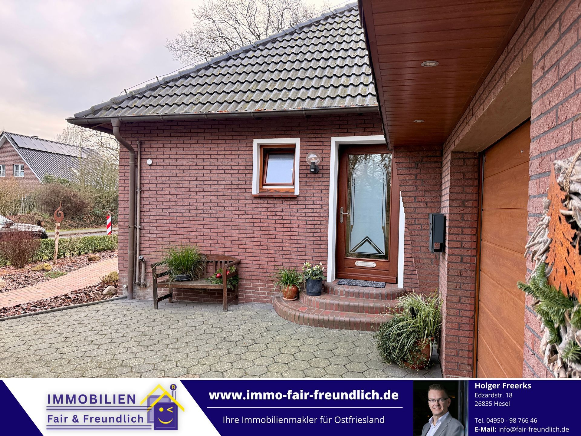 Bungalow mit Doppelgarage in Hesel