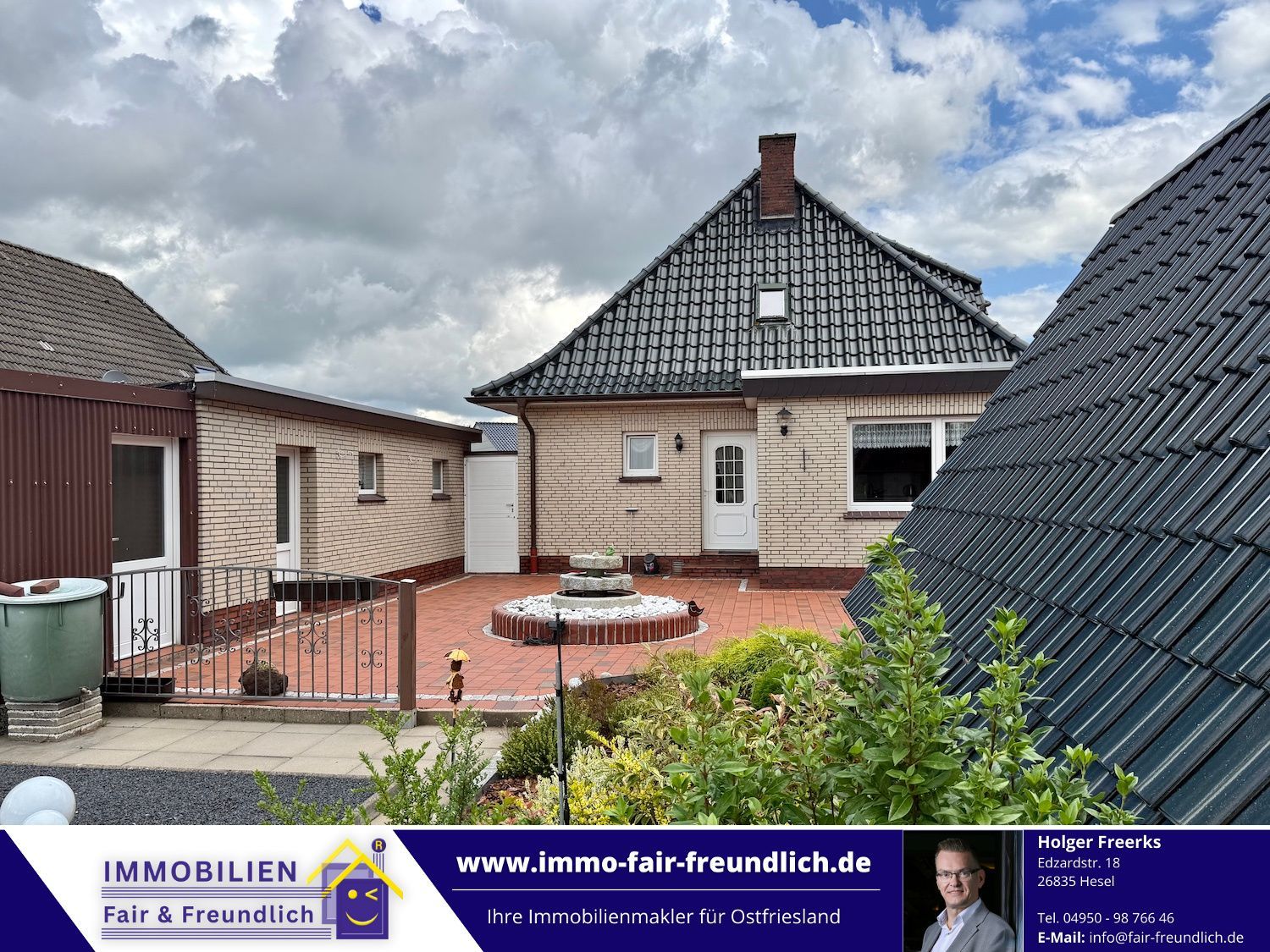 Bungalow mit Doppelgarage in Moormerland