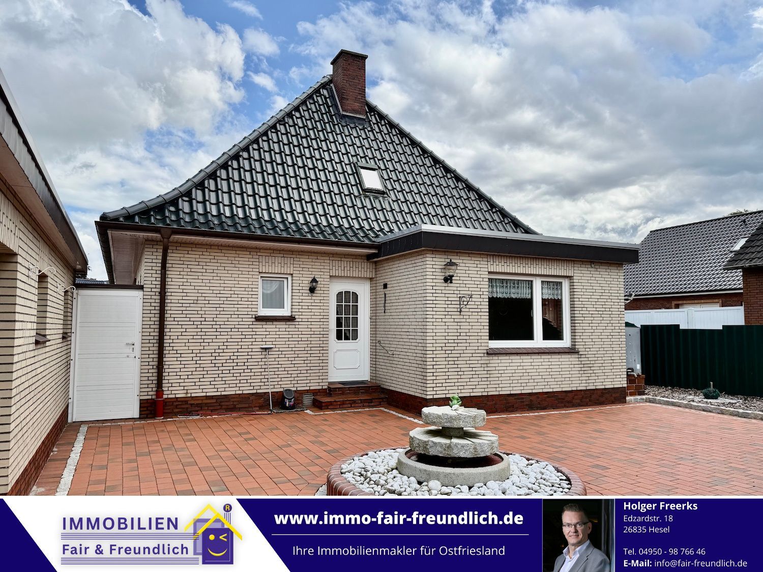 Bungalow mit Doppelgarage in Moormerland
