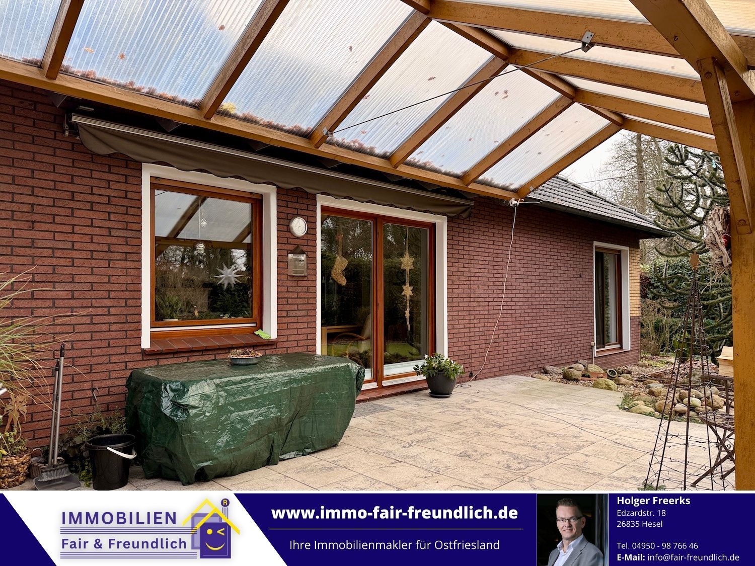 Bungalow mit Doppelgarage in Hesel