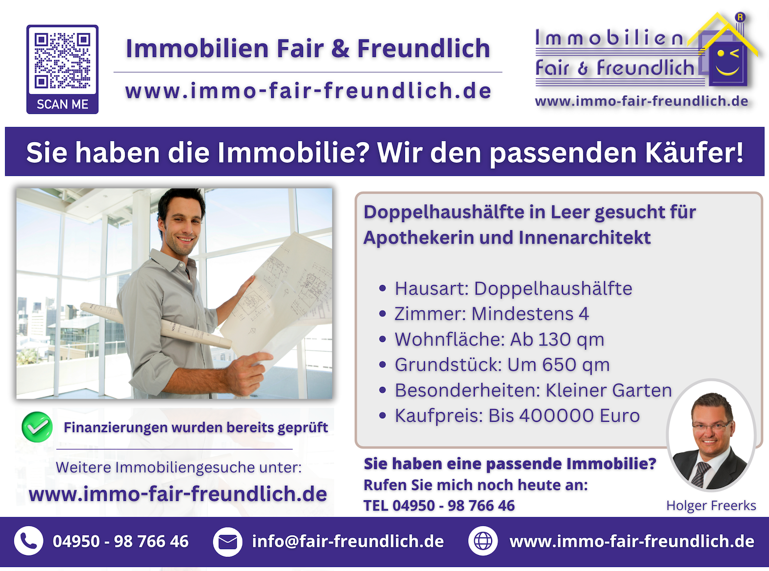 Haus und Immobilie gesucht in Ostfriesland Immobiliengesuch