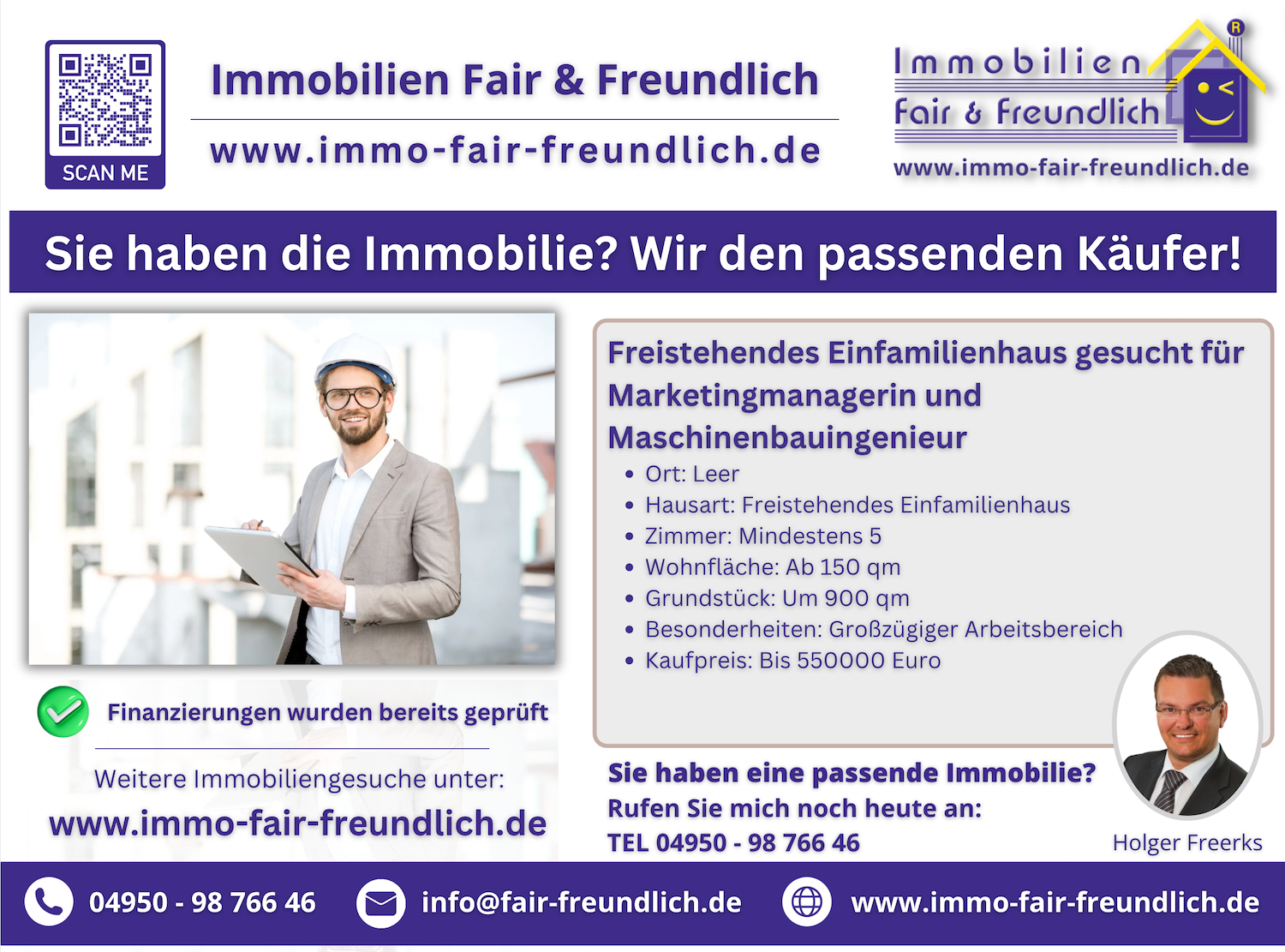 Haus und Immobilie gesucht in Ostfriesland Immobiliengesuch