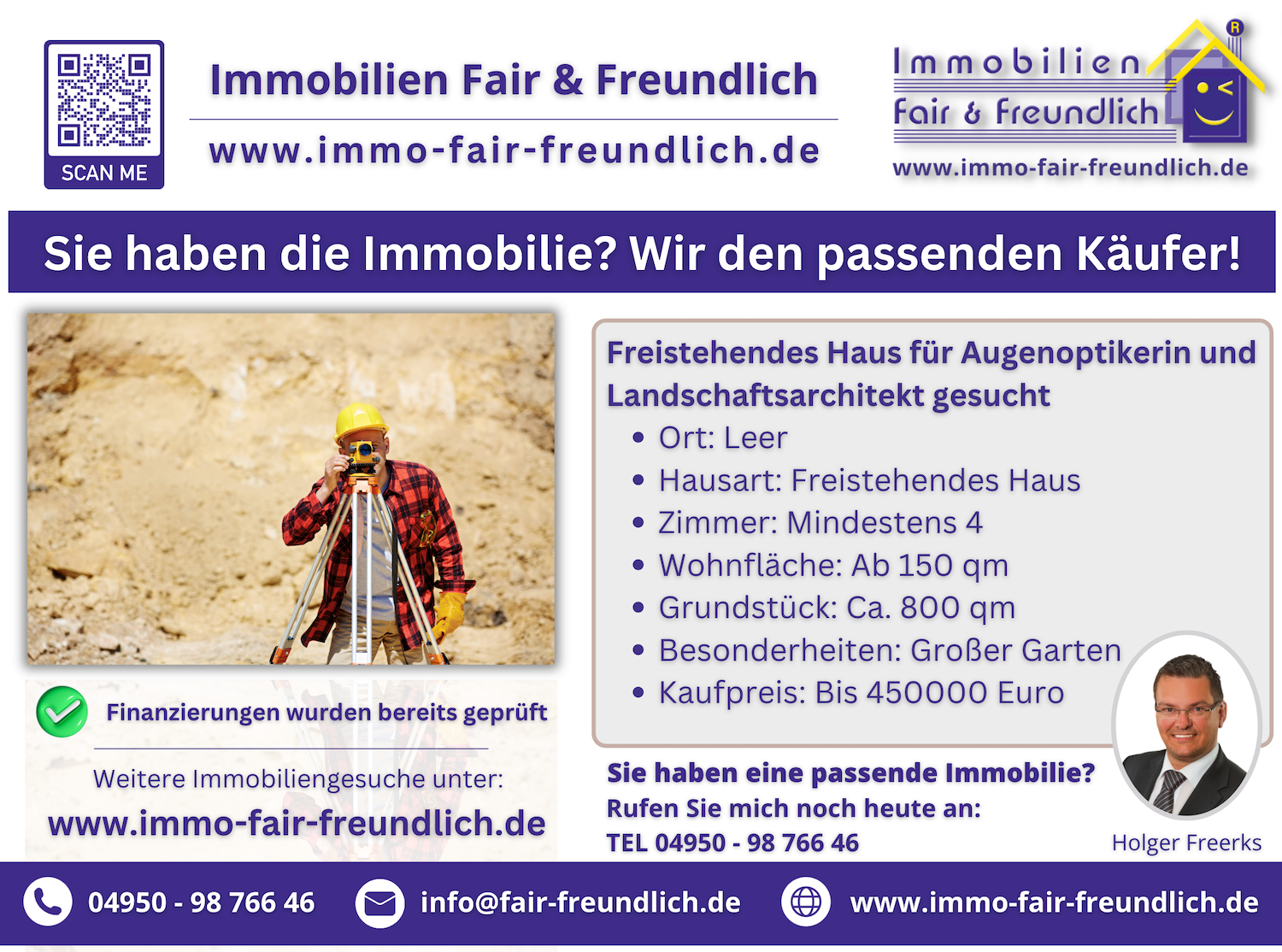 Haus und Immobilie gesucht in Ostfriesland Immobiliengesuch