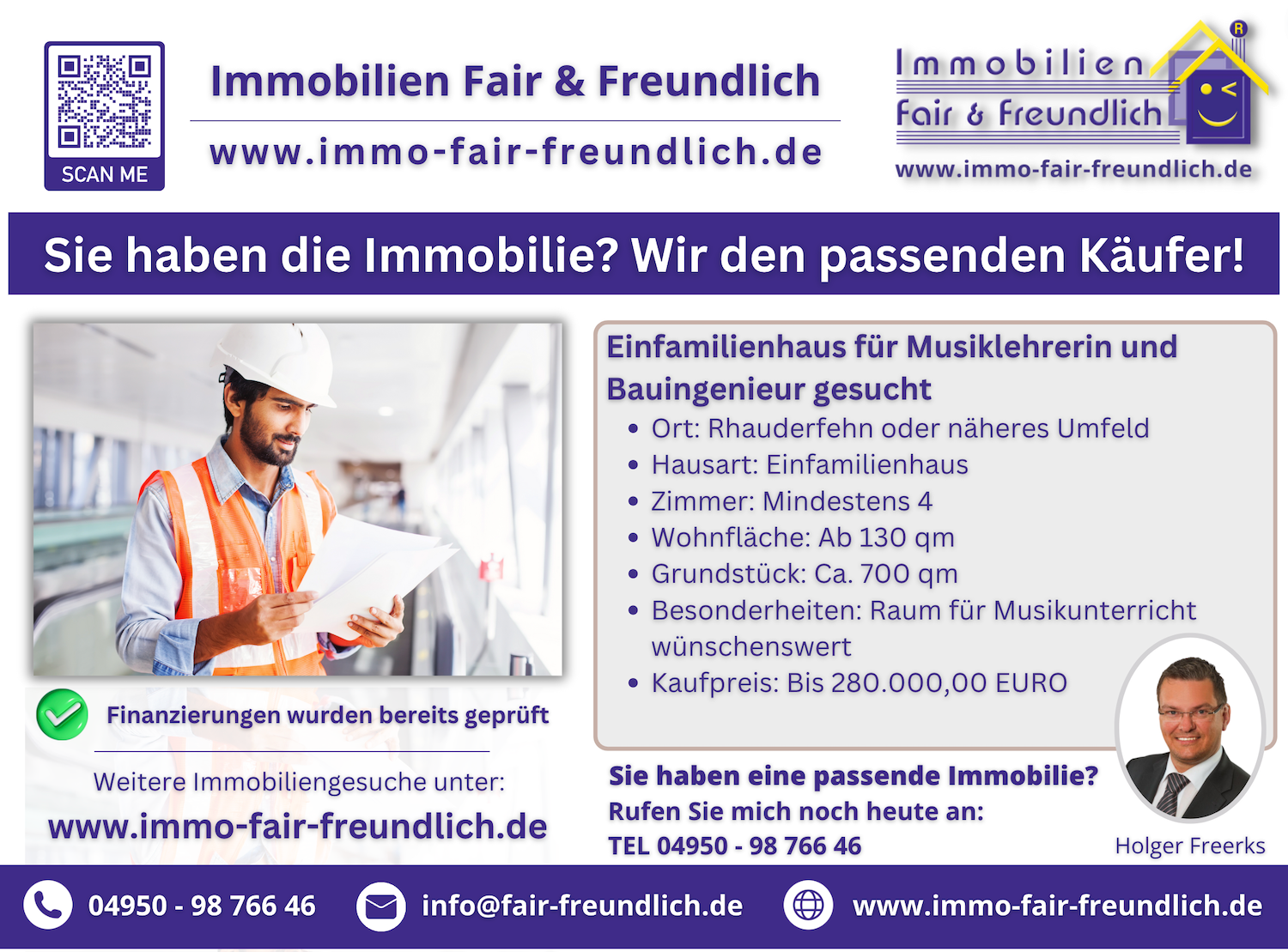Haus und Immobilie gesucht in Ostfriesland Immobiliengesuch