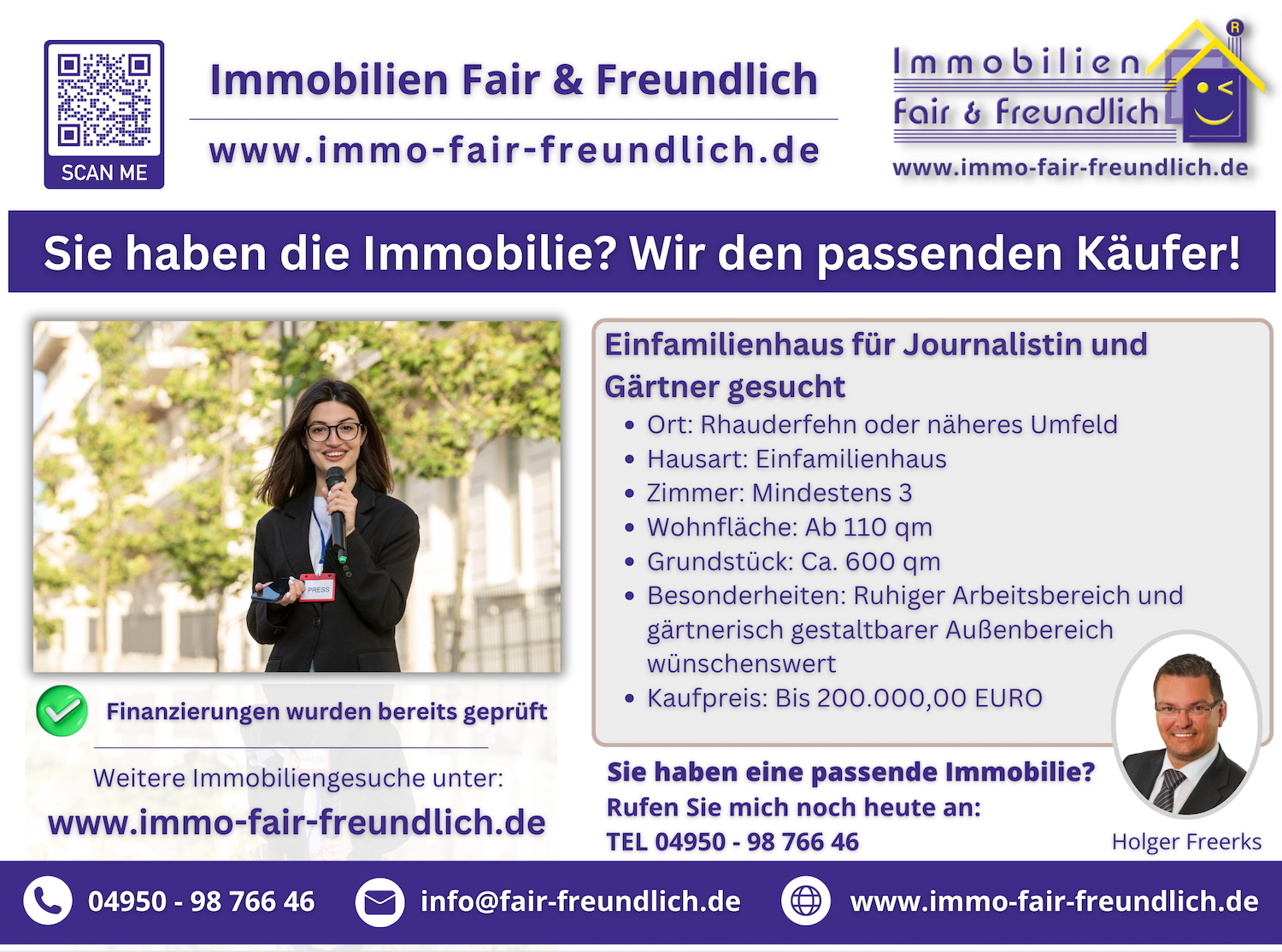 Haus und Immobilie gesucht in Ostfriesland Immobiliengesuch