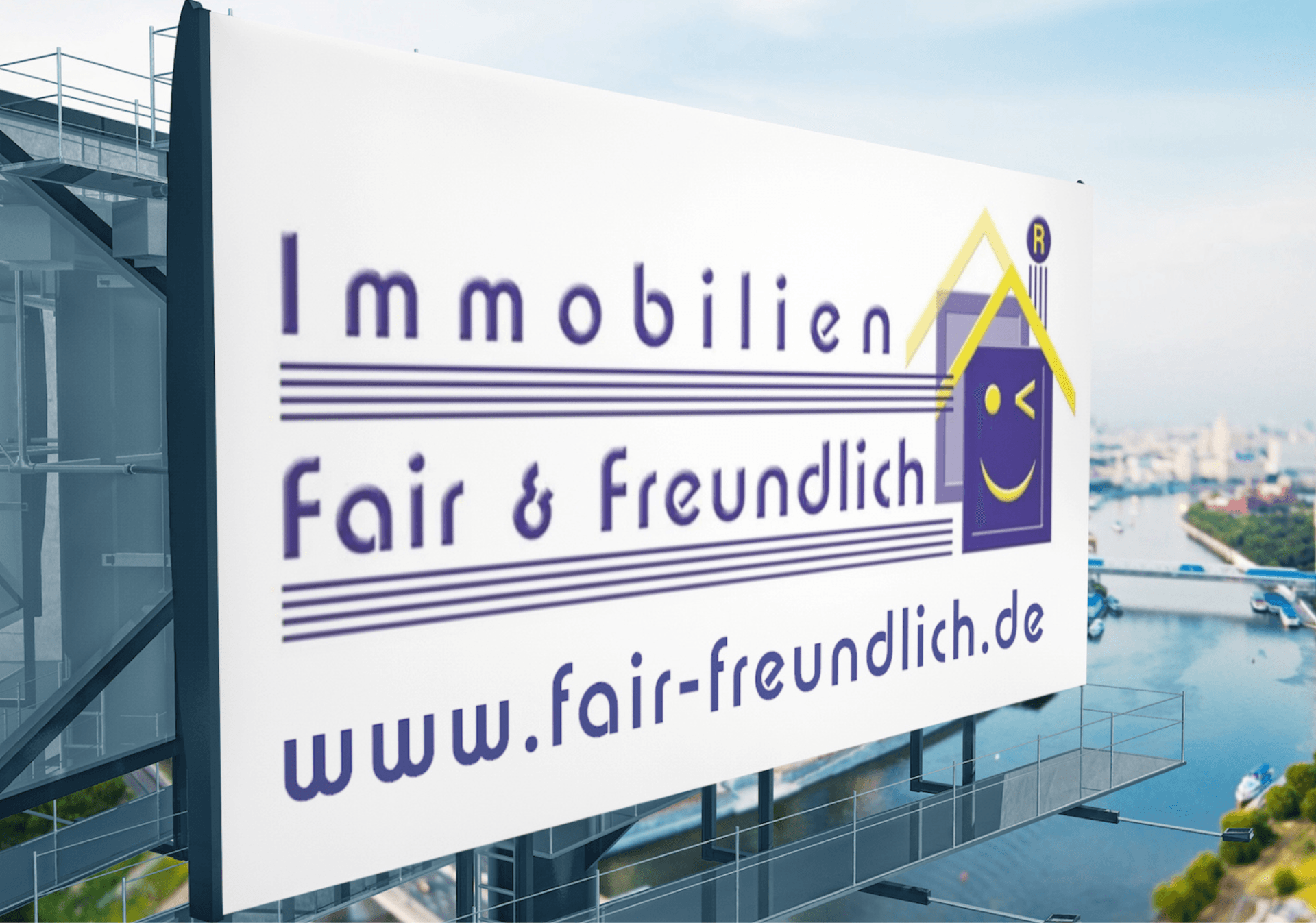 Außenwerbung und Verkaufsschilder