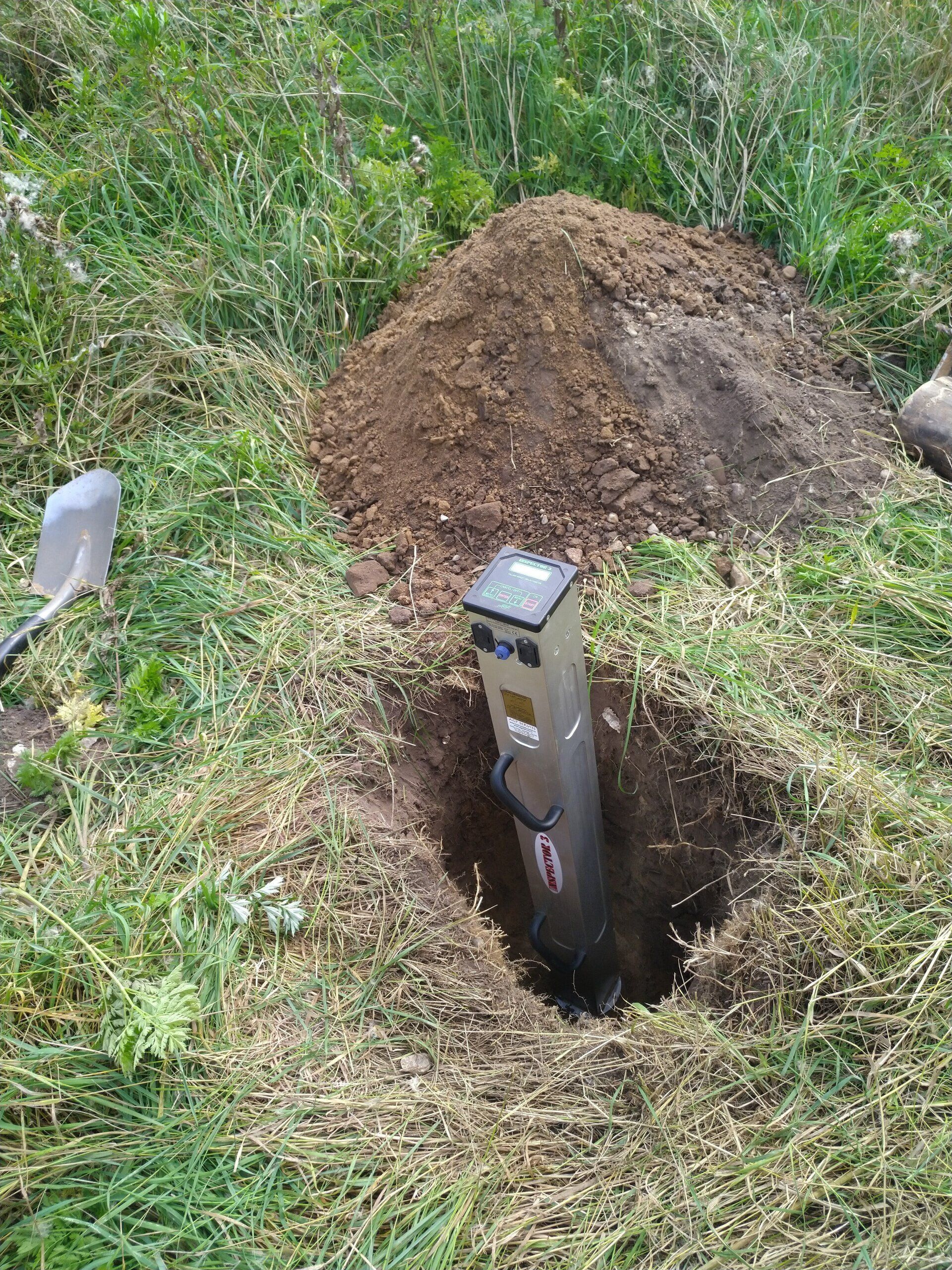 ģeoloģiskie izrakumi pie pamatiem