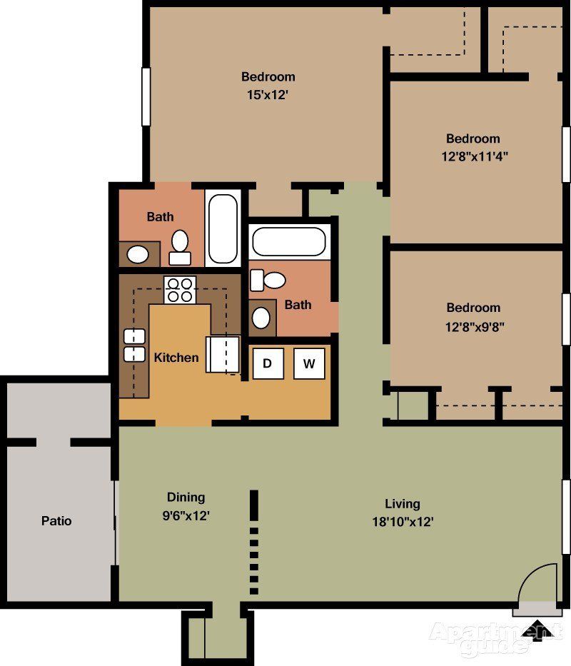 Barcelona Model Floor Plan UnFurnished