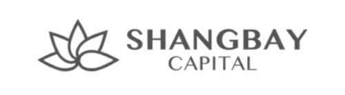 a black and white logo for shangbay capital