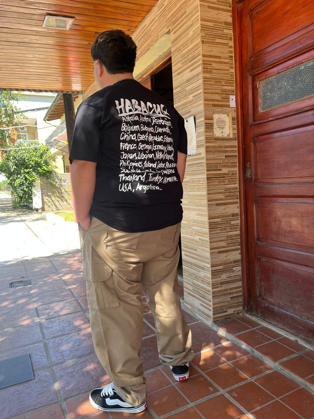 Remera estampada de algodon