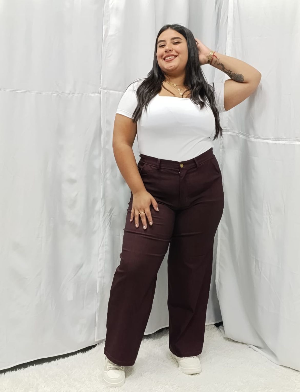 Pantalon Wide leg bengalina